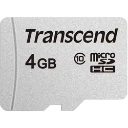 Transcend 4GB 300S - Speicherkarte microSDHC Class 10