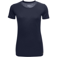 Kaipara - Merino Sportswear Rundhalsshirt Merino Shirt Damen Kurzarm Slimfit 150 (1-tlg) aus reiner Merinowolle Made in Germany blau S