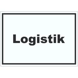 Logistik Aufkleber mit Text Transport Versand waagerecht A8 (52x74mm)