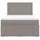 vidaXL Boxspringbett mit Matratze Taupe 140x200 cm Stoff