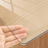 GYYFQH Tischfolie Nach Maß Transparent,Tischfolie Transparent 2mm/3mm,Tischdecke Transparent 200x100,Wasserdicht, Ölbeständig Und Verbrühungssicher Tischdecke(2mm,60×110cm)