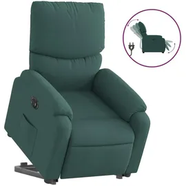 vidaXL Relaxsessel mit Aufstehhilfe Elektrisch 50 x 99 x 50 cm Dunkelgrün Polyester