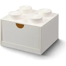 nhg gmbh Lego Aufbewahrungsbox mit Schublade 4-tlg. weiß