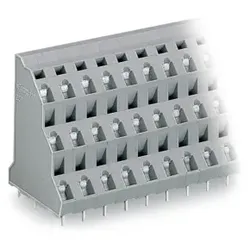 Wago 737-516 Dreistock-Leiterplattenklemme, 2, 5 mm2, Rastermaß 7, 5 mm, grau 737516 - 8 Stück