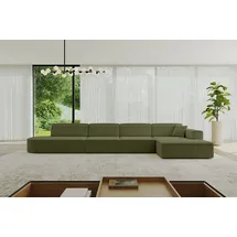 altdecor Eckcouch Polyester L-Form 3-Sitzer Grün