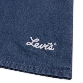 Levi's Levi's® Kids Kleid & Hose LVG WILD WEST RUFFLE DRESS (Set, 2-tlg) mit Rüschenbesatz, for Girls blau 9M (74)