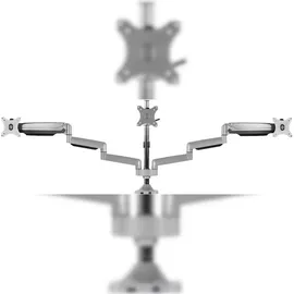 Icy Box IB-MS505-TI Monitorständer mit Tischhalter.