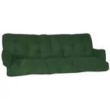Beautissu Hollywoodschaukel Auflagenset 180 x 50 x 8 cm grün 2-tlg.