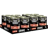 12x400g Crave Hundefutter Nassfutter Dose mit Lachs & Truthahn