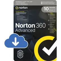 NortonLifeLock 360 Advanced 1 Jahr 10 Geräte DE Win