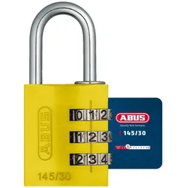 ABUS Zahlenschloss 145/30 Gelb