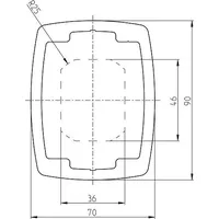 Bernstein Aluminium-Rohrprofil TRAGR AL 70X90X500