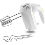 Elektrischer Handmixer, Leistungsstarker Elektrischer Handmixer Für Die Küche, Vielseitig, Leise, 5 Geschwindigkeiten, 2 Schneebesen Und 2 Edelstahl-knethaken Zum Backen Von Kuchen Und Brot