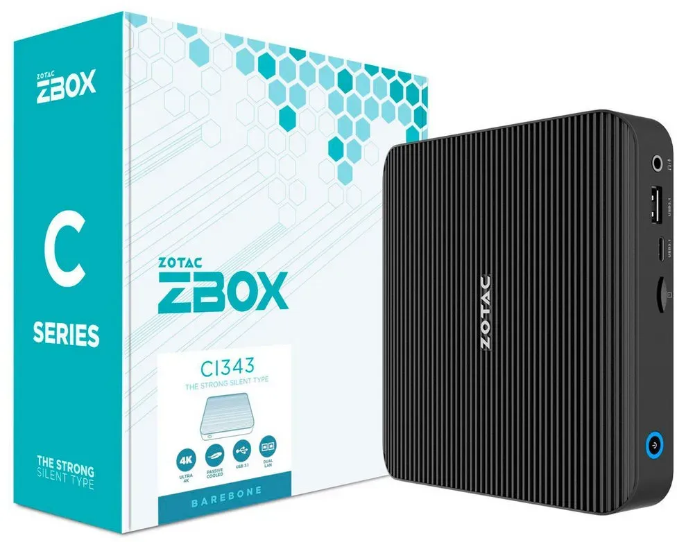 Zotac ZOTAC ZBOX edge CI343, Barebone, (ohne Barebone-PC schwarz