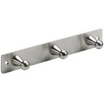 Hettich Garderobenleiste 3 Haken 22,0 x 3,5 x 3,6 cm Silber