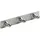 Hettich Garderobenleiste 3 Haken 22,0 x 3,5 x 3,6 cm Silber