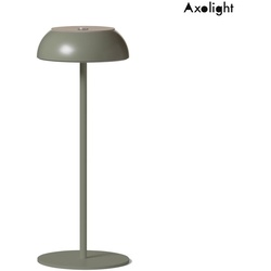 Axolight Outdoor LED Akku-Tischleuchte LT LED FLOAT, IP55, 3.5W 2700K 200lm, dimmbar, 9h Betriebsdauer, grün/grau AXO-LTFLOATXCGCOLED