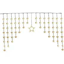 Star-Max LED Lichtervorhang 135x95 cm mit Timer Warmweiß
