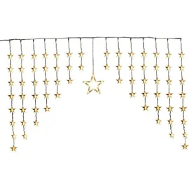 Star-Max LED Lichtervorhang 135x95 cm mit Timer Warmweiß