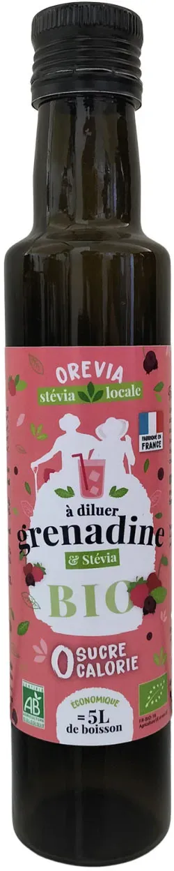 Stevia-Sirup - Grenadine - bio (0.25l)