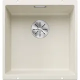 Blanco Subline 400-U links Unterbauspüle silgranit softweiß Handbetätigung 430 x 460 mm
