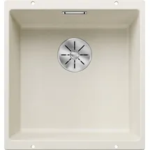 Blanco Subline 400-U links Unterbauspüle silgranit softweiß Handbetätigung 430 x 460 mm