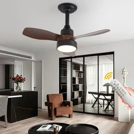 JDONG 50 cm Deckenventilator Weiß