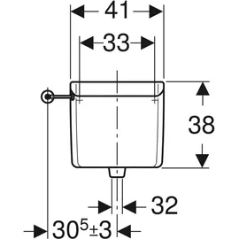 Geberit AP123 Aufputzspülkasten Weiß