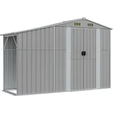 vidaXL Gerätehaus 277 x 93 x 179 cm Grau