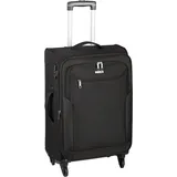 d & n Travel Line 6864 4-Rollen Trolley 66 cm schwarz Schwarz Herren
