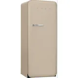 Smeg FAB28RMLM6 50's Style Retro Stand Kühlschrank mit Gefrierfach, 60,1 cm breit, 270 L, Türanschlag rechts, moonlight matt - Creme