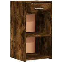 VidaXL Nachttisch Räuchereiche 35x34x65 cm Holzwerkstoff