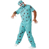 Foxxeo Zombie Arzt Kostüm für Erwachsene zu Halloween Chirurg Fasching Karneval Herren Kostüme Größe M
