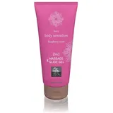 SHIATSU Massage- & Glide Gel 2 in 1 - Raspberry scent 200 ml