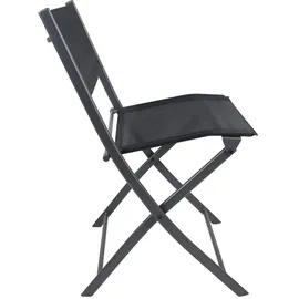 VCM Gartenstuhl Sumila klappbar 45 x 46 x 79 cm schwarz 4 St.