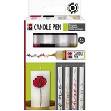 Marabu Kreativmarker Candle Pen, sortiert Marabu 1805000000086 4x25ml