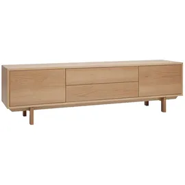 miliboo Skandinavisches TV-Möbel Lowboard 180 cm Beige Holz