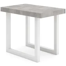 SKRAUT HOME Konsolentisch 160 x 73 x 90 cm Weiß/Zementgrau