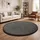Paco Home - Kinderteppich Baby Spielteppich Flauschig rutschfest Deko, Anthrazit, 80 cm Rund,