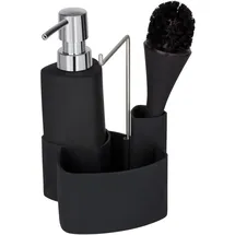Wenko Spül-Set Empire Schwarz 19 cm x 11 cm x 12,5 cm