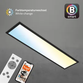 Brilo LED-Deckenleuchte Piatto S B-Smart Panel Dimmbar Schwarz 28 W