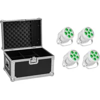 Eurolite Set 4x LED Silent PAR 6 QCL Floor