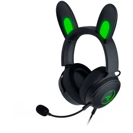 Razer Kraken Kitty V2 Pro Gaming-Headset - Kabelgebundenes RGB-Headset mit austauschbaren Ohren und Reaktive Stream-Beleuchtung (TriForce Titanium 50mm-Treiber, HyperClear Cardioid-Mikrofon) Schwarz