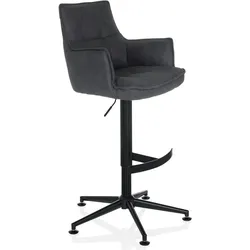Barhocker / Barstuhl SOLAO LIFE HIGH Stoff anthrazit hjh LIVING