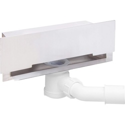 TRIZERATOP Duschrinne Wand-duschrinne, 30 cm – Vollrost,Rostfreies Stahl, Wand-duschrinne, 30 cm – Vollrost grau