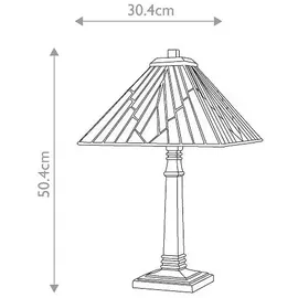 Elstead Lighting Alderley Tiffany Tischleuchte Bronze