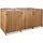 MCW XL 3er-/6er-Mülltonnenverkleidung MCW-H74, Mülltonnenbox, erweiterbar 126x238x98cm Holz MVG ~