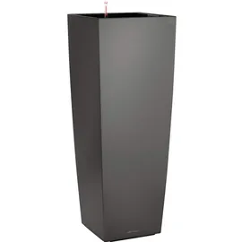 LECHUZA Cubico Alto Komplettset 40 x 40 x 105 cm anthrazit metallic