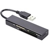 Ednet Speicherkartenleser USB 2 Multi Kartenleser, 4-port (MS, MS PRO, CF-Kartenleser, SD-Kartenslot schwarz