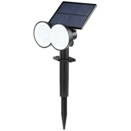 Sygonix Solarleuchte Kunststoff, Metall 0,9 W 100 lm inkl. Dämmerungssensor schwarz